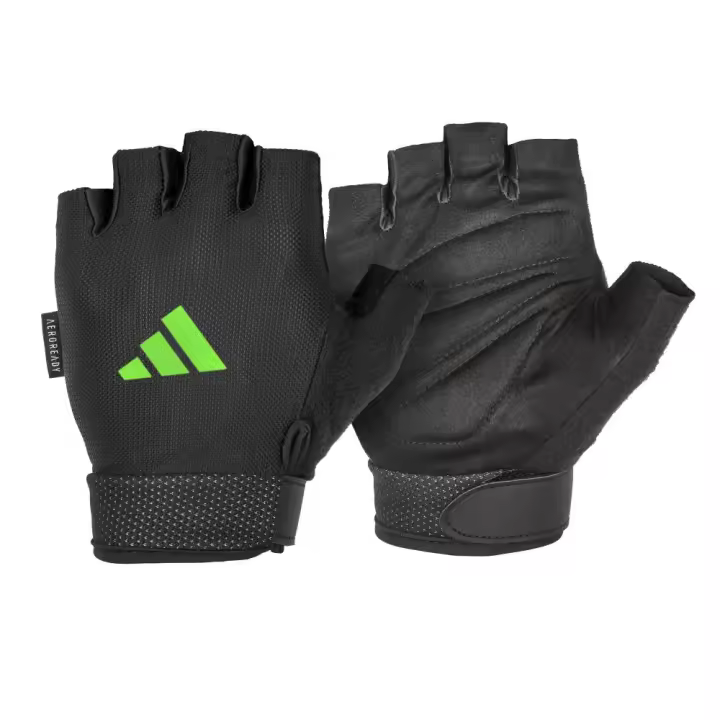 Adidas Fitness Training Guante Adjustable Aero Bck/Grn L - 1