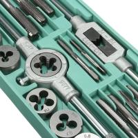 Juego De Herramientas De Tapa Y Hilo Métrico 8/12/20Pcs M3-M12 Reamero De Taper Recto Y Taper Plugs Para Metalworking - details 5