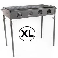 BARBACOA DE CARBON SUPER GRANDE ARTESANAL HIERRO NEGRA ALTA RECTANGULAR 33X66CM,ALTA 60CM,CM,fespu - details 0