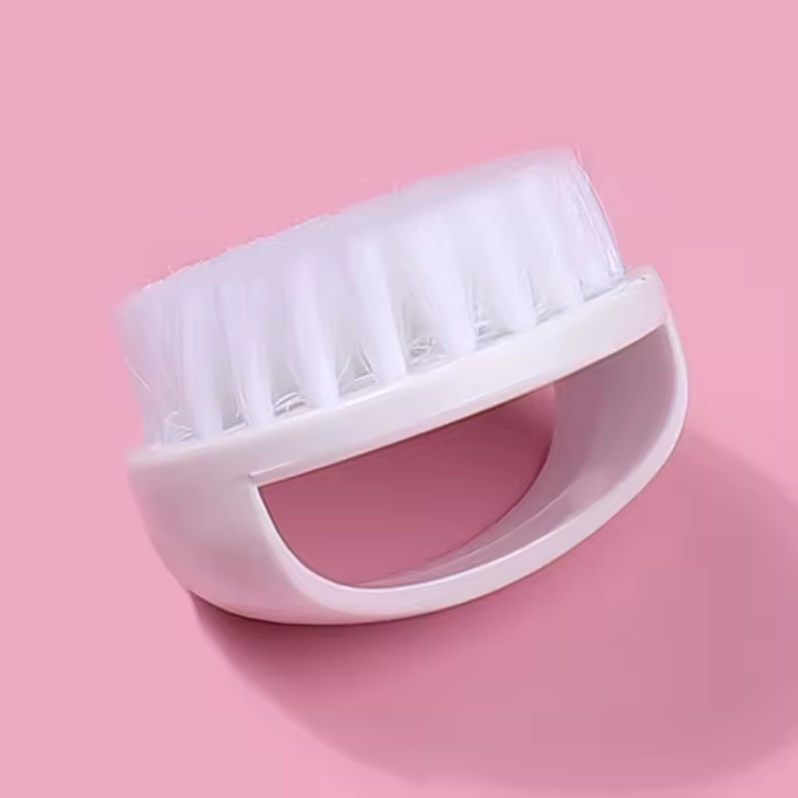Cepillo De Limpieza Para Uñas 1Pc Herramienta De Manicura Y Pedicura Suave Para Eliminar Polvo Y Cuidado De Los Dedos Material Plástico - 1