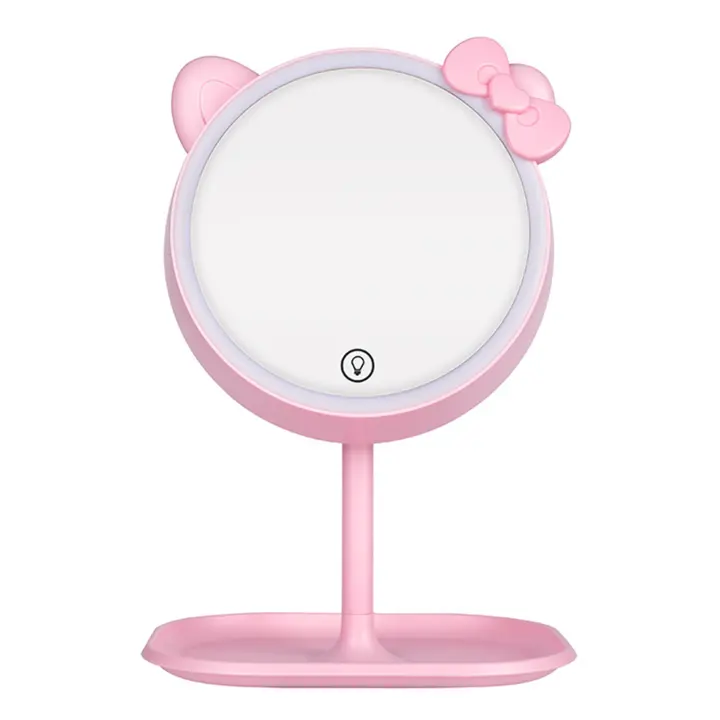 Espejo De Maquillaje LED Con Sensor Táctil Lámpara De Escritorio Ajustable Y Luz Dimmable 3 Colores Calor Para El Dormitorio Dispositivos De Preparación Del Maquillaje - 1