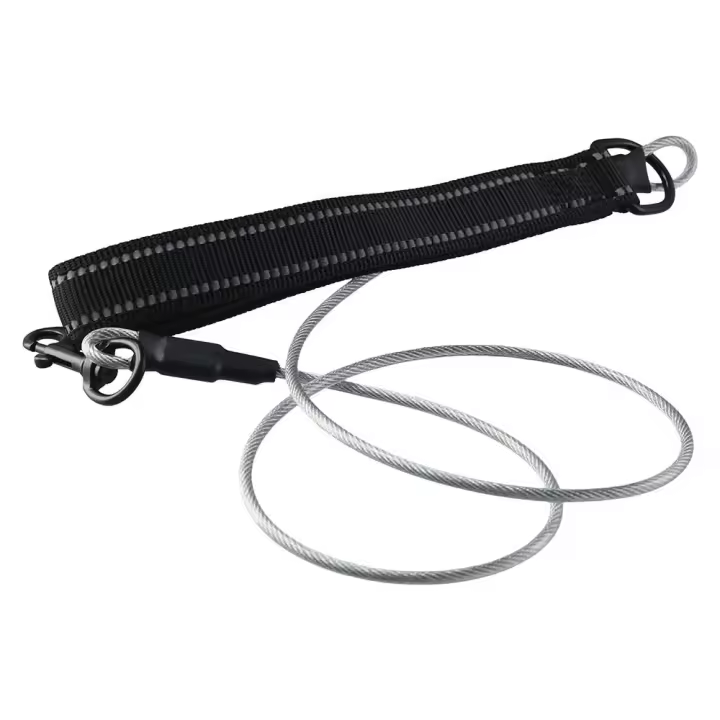 Correa De Perro Grande De Cables De Acero Resistentes Antideslizantes Para Mordeduras 120CM Correa De Tracción Para Niños En Proceso De Enfermedad - 1