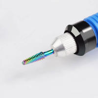 Juego De 5 Piezas De Cortadores De Uñas De Titanio Arco Iris Para Manicura Eliminación De Esmalte De Gel Accesorios Para Taladro De Uñas - details 13