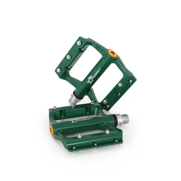 PEDALES PLATAFORMA MSC ALU EJE CRMO GREEN - 1
