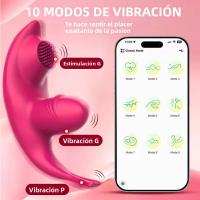 Vibrador Inalámbrico Control APP Licking Para Mujeres Con Masajeador De Clítoris Estimulador G Spot Vaginal Silicón Adult Toy 18+ - details 1