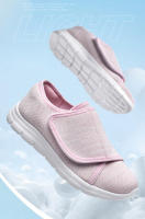 Zapatos De Caminar Para Mujer Con Pies Anchos Y Enrojecidos Cómodos Ajustables Para Diabéticos Y Hombres Talla Grande Cierre De Correa Transpirables De Malla Suela EVA - details 1