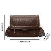 Bolso De Hombro Casual Estilo Extranjero Pequeño Cuadrado Para Mujer Personalidad Cruzado Bolso De Moda Simple - details 2