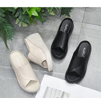 Sandalias De Mujer Negras Con Plataforma Y Tacón Alto Abiertas Orthopédicas Para Playa Y Uso Diario Suela Gruesa Tacón Medio - details 0