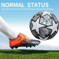 Balón De Fútbol Unisex Tamaño 5 Duradero Suturado Máquina Construcción De Cuero PU Resistente Al Desgaste Ideal Para Diversión Familiar Y Competencias - details 1