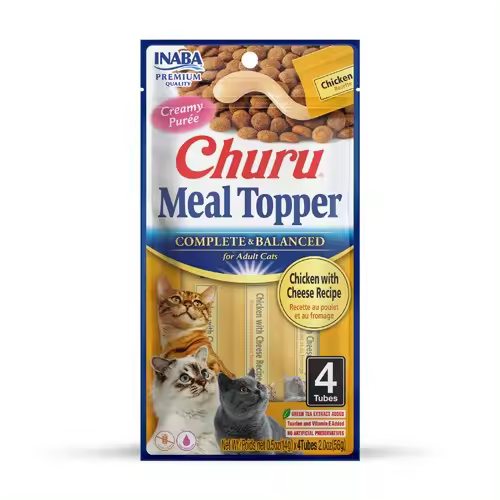 Churu Meal Topper GATO Receta de Pollo con Queso (12 uds. de 4 x 14 g) - 1