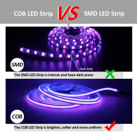 Tiras LED COB RGB 12V DC 756LEDs 1M 2M 3M 4M 5M Alta Densidad Flexibles Para Decoración De Habitaciones Luz De Enchufe Para Iluminación De Paredes Y Techo - details 4