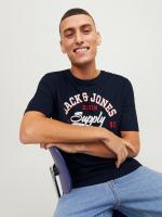 Jack & Jones Pack Sudadera + Camiseta Hombre , Con capucha ajustable ,Color Honey Gold y Navy Blazer Logo estampado Moda Casual Informal OTOÑO INVIERNO - details 9