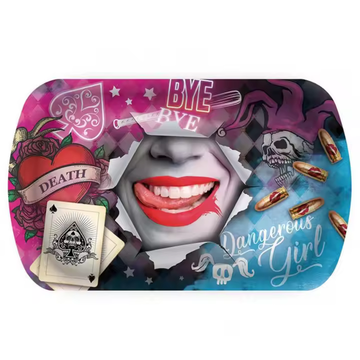 Guirca Bandeja Arlequina Peligrosa de Plástico de 39X24 cm - 1