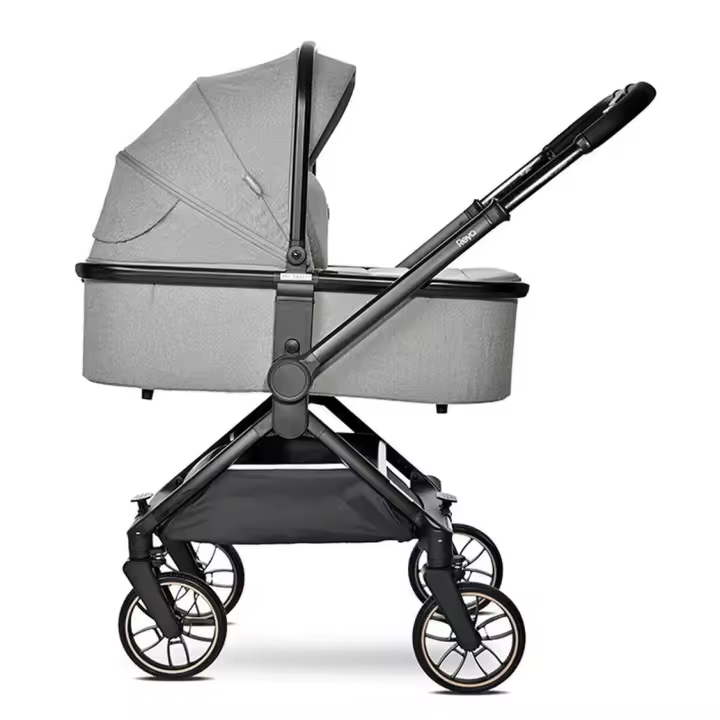 LORELLI Carrito de bebé trio REYA hasta 22 kg de Lorelli,con capazo duro y manillar reversible - 1