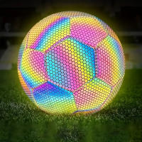 Balón De Fútbol Reflectante Tamaño 5 Colorido Y Luminoso Para Uso Interior Y Exterior 1 Pieza - details 0