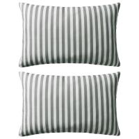 vidaXL 2x Cojines para Exteriores 60x40cm Marino para Casa y Jardin Hogar Color navy stripe,  grey stripe,  Gris y mas - details 1