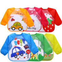 Bib De Alimentación Impermeable Para Bebé Estilo Bandana Con Mangas Completo Para Niña Y Niño Toallas Para Echarse Y Llorar Para Recién Nacidos - details 0