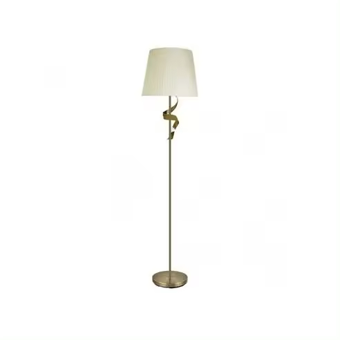 FABRILAMP Lámpara de Pie Baeza Cuero Pantalla Beige 162x38x38 Cm - Elegante Diseño - 1