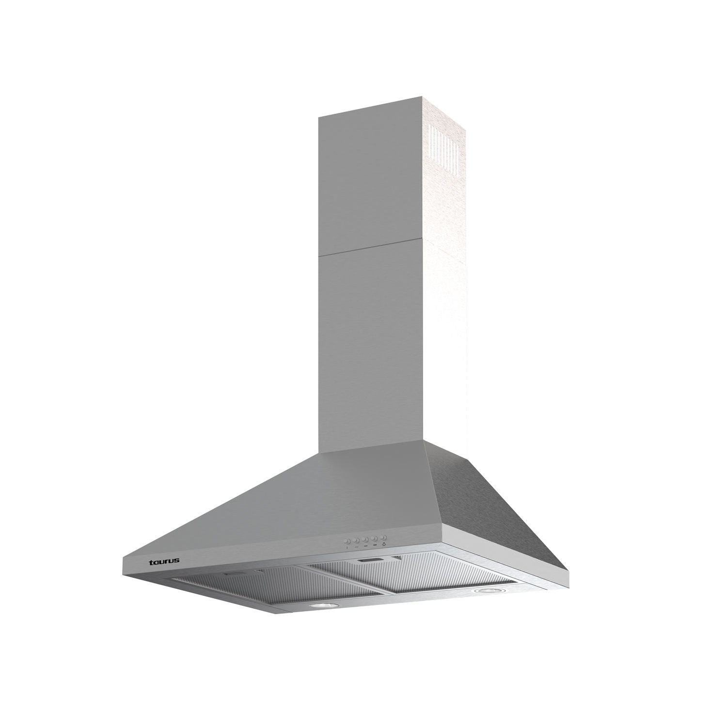 Taurus - Campana extractora PR60IXAL. Color Gris. Material producto Acero inoxidable. Potencia 200 W. Longitud del cable 130 cm