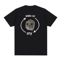 Camiseta Gráfica De Gato Divertido Para Hombres Y Mujeres Algodón 100% Manga Corta Estilo Casual Impresión De Gato Activo - details 9