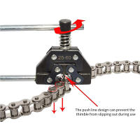 Herramienta De Cortador Y Rompe Cadena De Motocicleta Compatible Con Modelos 25-60 05B-10B 410-530 25H-60H C2040-C2062 A2040-A2060 Herramienta De Reparación Para Cadenas De Bicicletas - details 1