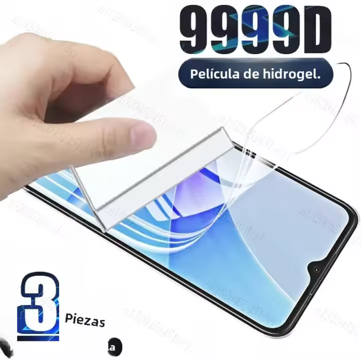 3Pcs Protector De Pantalla Hydrogel Para Realme 8 7 6 5 X50 pro 7i GT Neo 6i 6S 5i 5S Película Completa Cubierta HD Transparente - 1