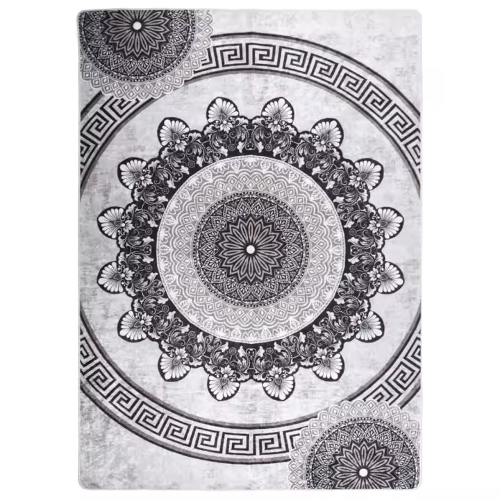 vidaXL Alfombra lavable antideslizante multicolor 120x180 cm - 1