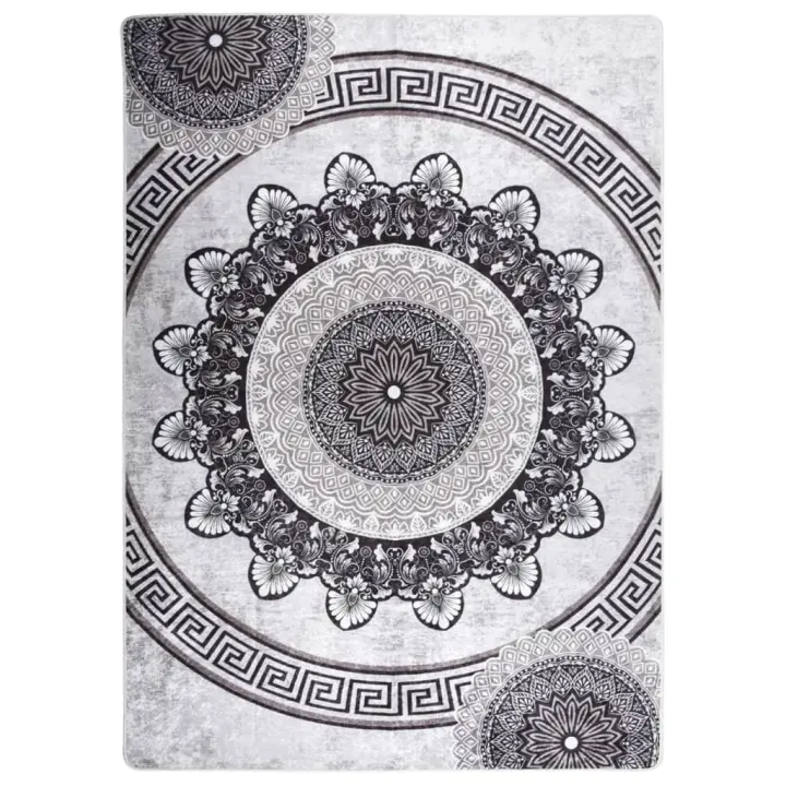 vidaXL Alfombra lavable antideslizante multicolor 120x180 cm - 1