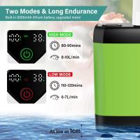 Ducha Portatil Camping, Ducha Camper Mejorada con Pantalla de Temperatura y Potencia, Eléctrico Portátil Recargable Ducha con 6000mAh Batería para Camping, Plantas de Jardín,Coche, Lavar al Perro - details 0