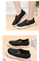 Zapatillas De Verano Para Mujer Transpirables Con Suela Gruesa Y Diseño Atractivo Zapatos Vulcánicos Con Material De Suela De Goma Talla Verdadera - details 3