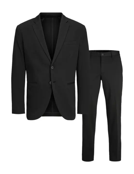 Traje Jack&Jones Jaxon negro dos piezas slim fit para hombre - 1