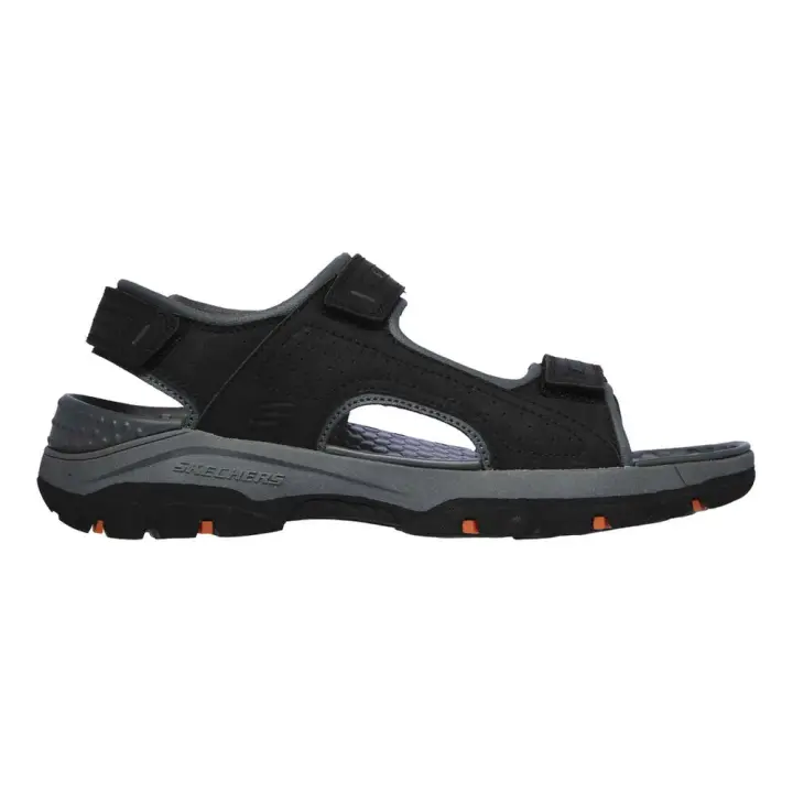 Sandalias Negras Skechers Tresmen Garo Negro Ligeras y Cómodas - 1