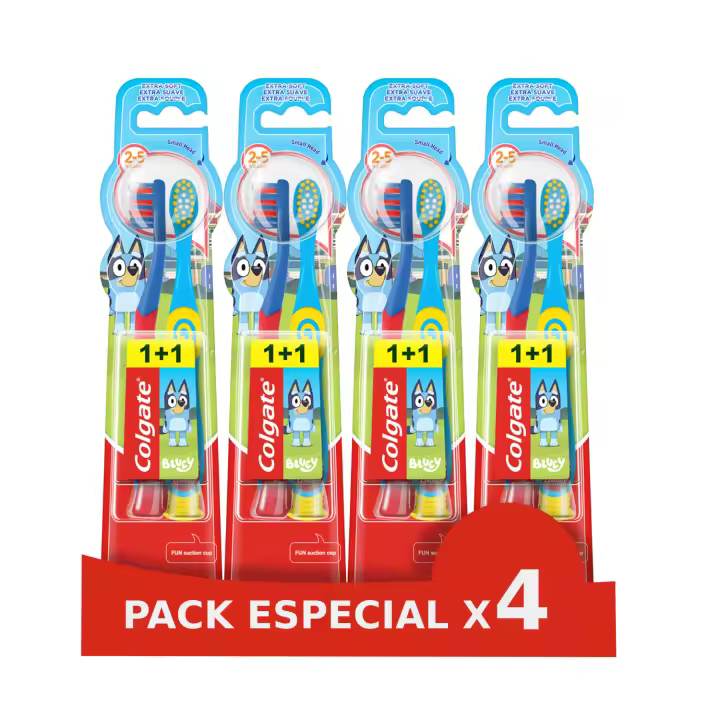 Colgate Pack x4 Cepillo de Dientes Kids Bluey 2-5 años - 1