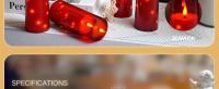 Vela LED De Acrílico Roja Para Decoración De Navidad Y Restaurantes Occidentales Cadena De Luces Electrónicas Con Copa De Cera - details 4