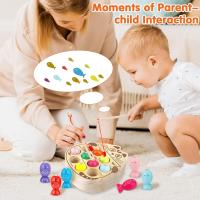 Juguetes de  Montessori 2 Años, Juego de Pesca,  Juquetes Educativos, Juquete Didacticos , Juegos Magnetico, Juguetes Niños 2 Años de Pescar Madera para Niños, Juegos Educativos Niños 2 Años, Juguetes Madera Bebe, Regalo Cumpleaños Niño 2 3 4 5 Años - details 4