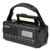 Radio De Emergencia Portátil 10000mAh Con Linterna LED Y Pantalla Digital Para Camping Al Aire Libre Botón SOS Cuatro Maneras De Recarga - details 7