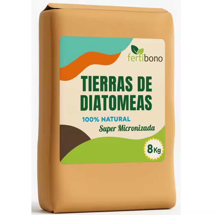 FERTIBONO Tierra de Diatomeas PREMIUM – 100 % Natural | Polvo Ultrafino 8 kg |Múltiples Aplicaciones | Alta Pureza Super Blanca | Vegano y Seguro - 1