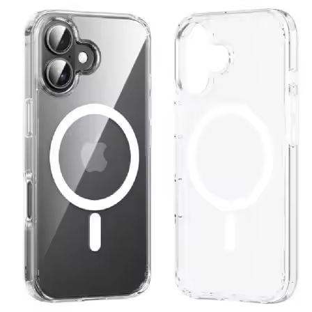 Funda Dura con Magsafe Vention KUGT0-40/ Compatible con iPhone 16 Pro Max/ Transparente - 1