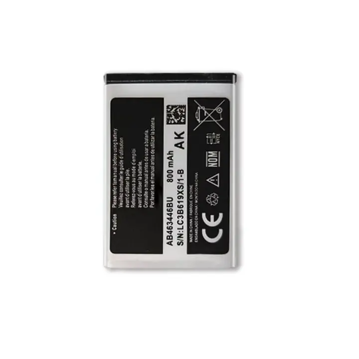 Bateria compatible con Samsung GT-E2520, M2510, GT-E1150, GT-M2710, GT-M2310, GT-S3030⋆ AB463446BU ⋆ 800 mAh ⋆ Diseño ergonómico ⋆ Tecnología moderna ⋆ Conectividad estable ⋆ Compatible con la mayoría de marcas ⋆ Uso práctico y seguro - 1