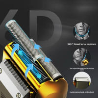 Afeitadora Eléctrica Para Barba Trimmer De Peluquero Profesional Con Pantalla Digital LED Y Batería De Litio Recargable Para Hombres - details 2