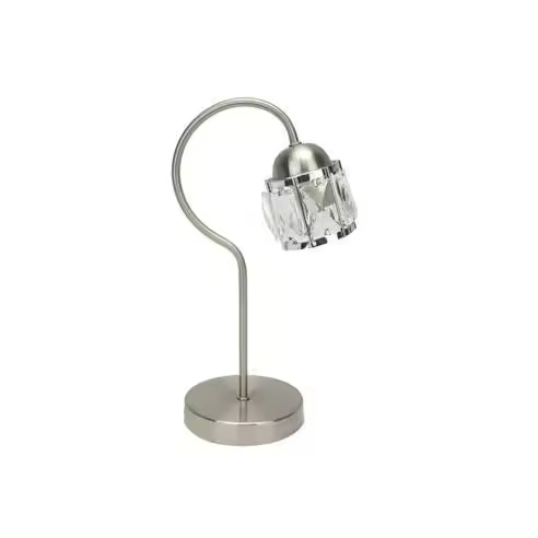 FABRILAMP Lámpara de Sobremesa Noble en Níquel/cromo 35x13x20 Cm - Diseño Elegante - 1