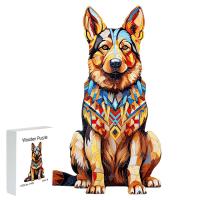Regalo Personalizado De Madera En Forma Irregular De Perro Jigsaw Para Adultos Juego De Interacción Familiar Único Y Elegante - details 0