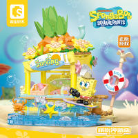 Bloques De Construcción SpongeBob Serie Patrick Star Casa De Pastel Y Tienda De Surf Escena Modelo Bricks DIY Juguete Para Niños Regalos De Navidad - details 0