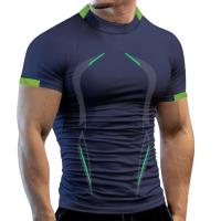 Camiseta De Entrenamiento Para Hombre Verano Transpirable Y Rápida De Secado Para Gimnasio Correr Y Jogging Tops De Fitness - details 6