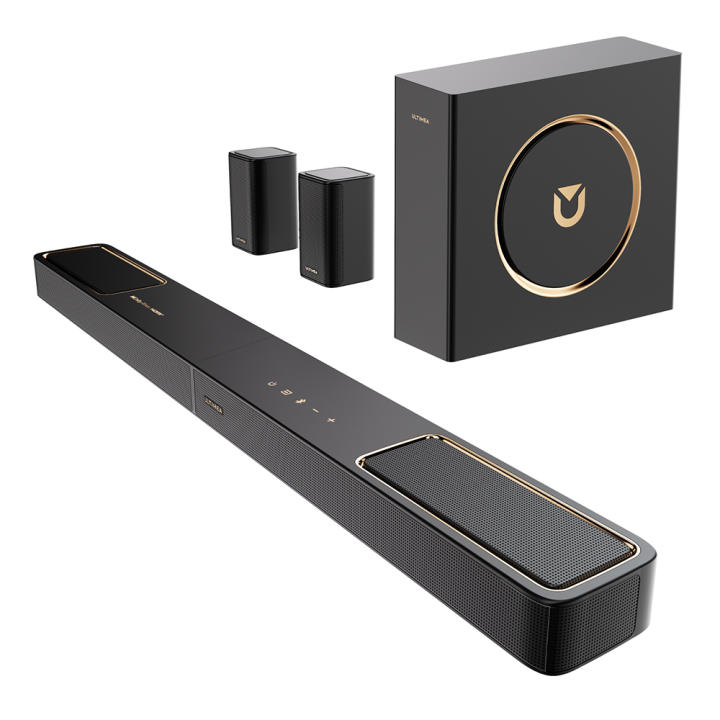 Ultimea Skywave F40 Soundbar 5.1.2 Canales, Dolby Atmos, Sonido Envolvente 360°, 400W Potencia Pico, Control por App