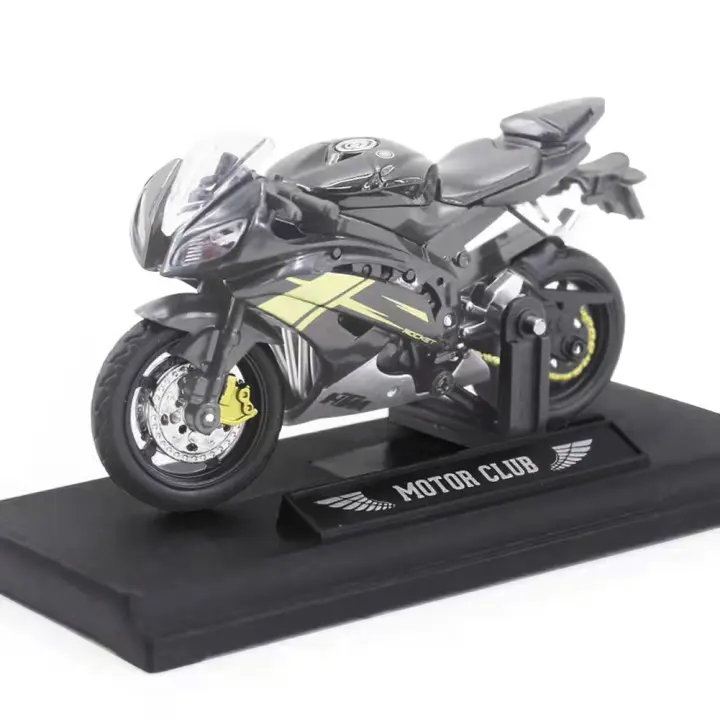 Modelo a Escala 1:18 De Motocicleta De Plástico Para Decoración De Coche Off-Road Colección Para Oficina Juguete Dieciséis Simulación Portátil Para Niños - 1