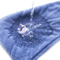 Gorro De Baño De Microfibra Mágica Para Mujer Tela Bordada Secado Rápido Suave Gorro De Pelo Turban Para Secar El Cabello Después De La Ducha - details 5
