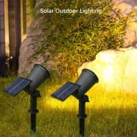 1/2/4PCS Spot Luz Solar De 9LED Para Jardín Impermeable Iluminación De Paisaje Camino Jardín Decoración Luz De Valla Moderna - details 5