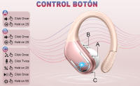 Auriculares inalámbricos, Bluetooth 5.3, auriculares inalámbricos con micrófono CVC8.0 con cancelación de ruido, IP7, impermeables, estéreo, auriculares deportivos Bluetooth de 75 horas para iOS [Clase de eficiencia energética A+++] - details 4