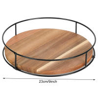 Organizador Giratorio De 360 Grados Para Cocina Y Pantry Ecológico De Madera Con Estante De Contado Versátil Para Almacenamiento De Sundries - details 8